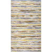 RUČNĚ TKANÝ KOBEREC, 170/230 cm, žlutá, šedá - šedá/žlutá, Konvenční, textil (170/230cm) - Linea Natura