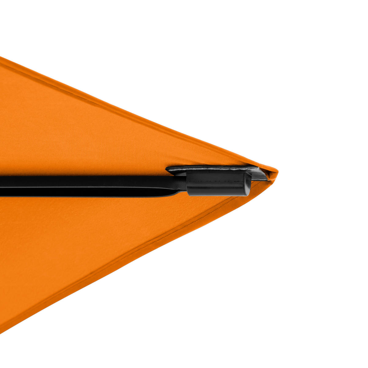 SENČNIK - oranžna/antracit, Basics, kovina/tekstil (190/125cm) - Doppler