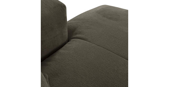 ECKSOFA in Chenille Dunkelgrau  - Dunkelgrau/Schwarz, Design, Kunststoff/Textil (280/175cm) - Landscape