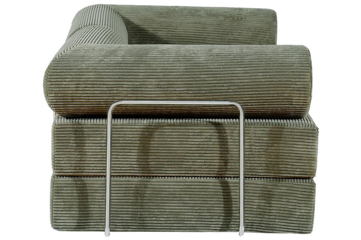 SCHLAFSOFA Cord Grün  - Grün, Design, Textil (180/70cm) - P & B