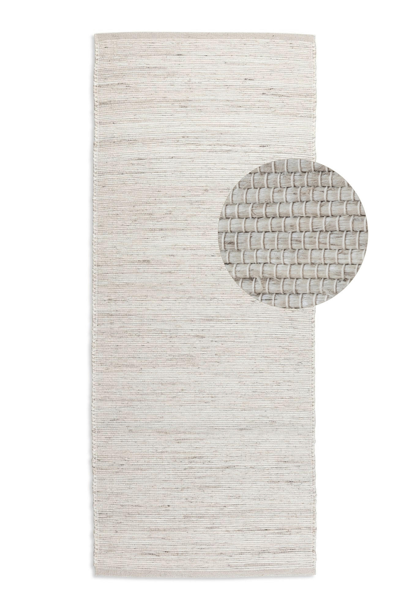 LÄUFER 80/200 cm Handloom 1.0  - Elfenbein, Basics, Textil (80/200cm)