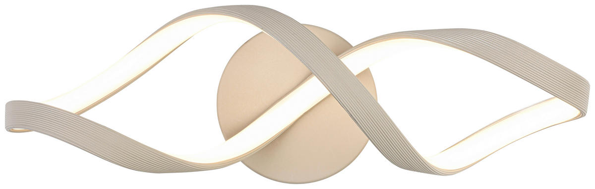 DECKENLEUCHTE 40/14/12 cm   - Sandfarben, Trend, Kunststoff/Metall (40/14/12cm) - Collet's Monde