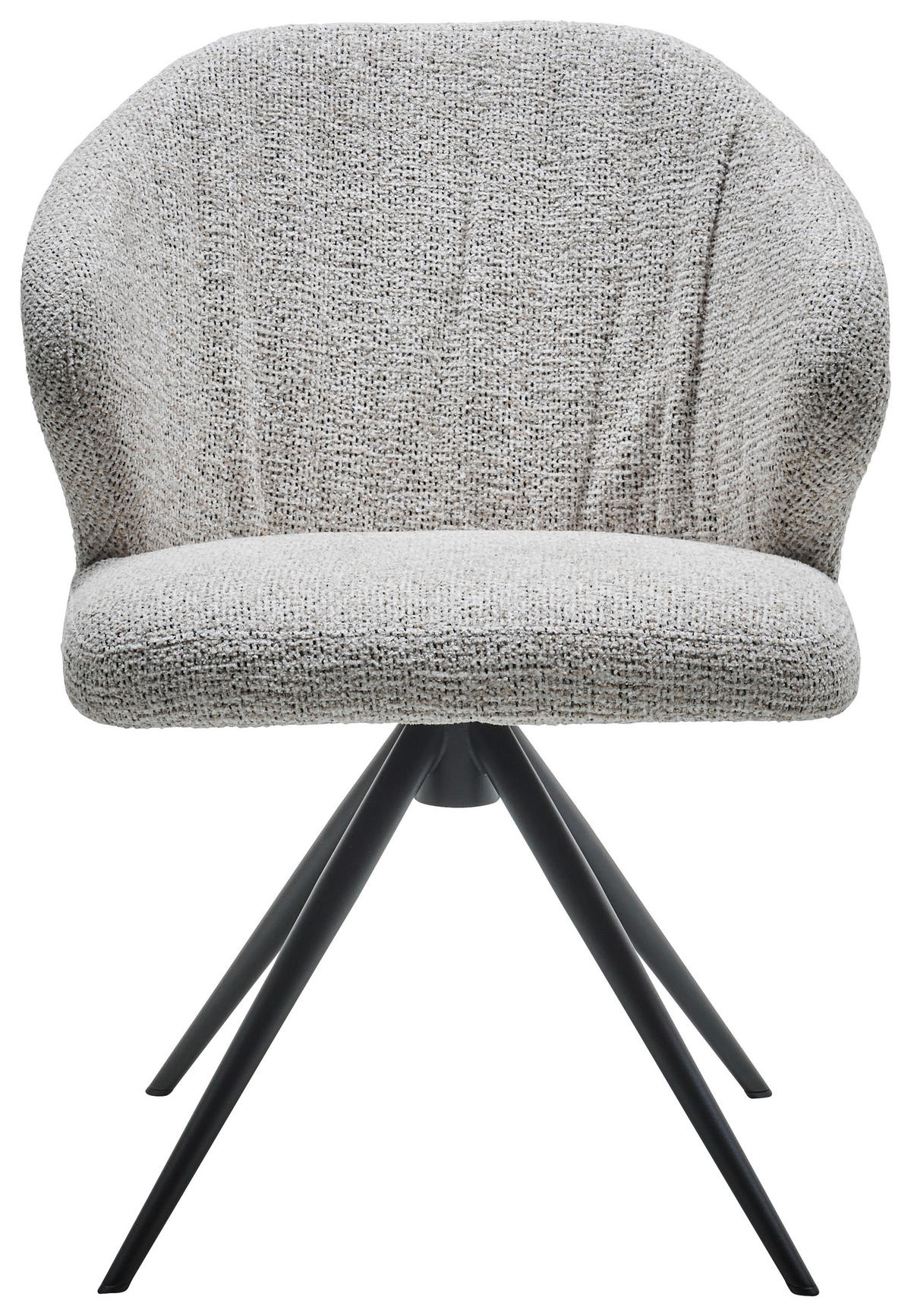STUHL  in Bouclé Textil  - Beige/Creme, Design, Textil/Metall (61/84/61cm) - Dieter Knoll