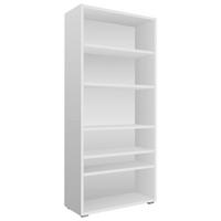 REGALELEMENT Weiß  - Silberfarben/Weiß, Basics, Holzwerkstoff/Kunststoff (85/191/37cm) - MID.YOU