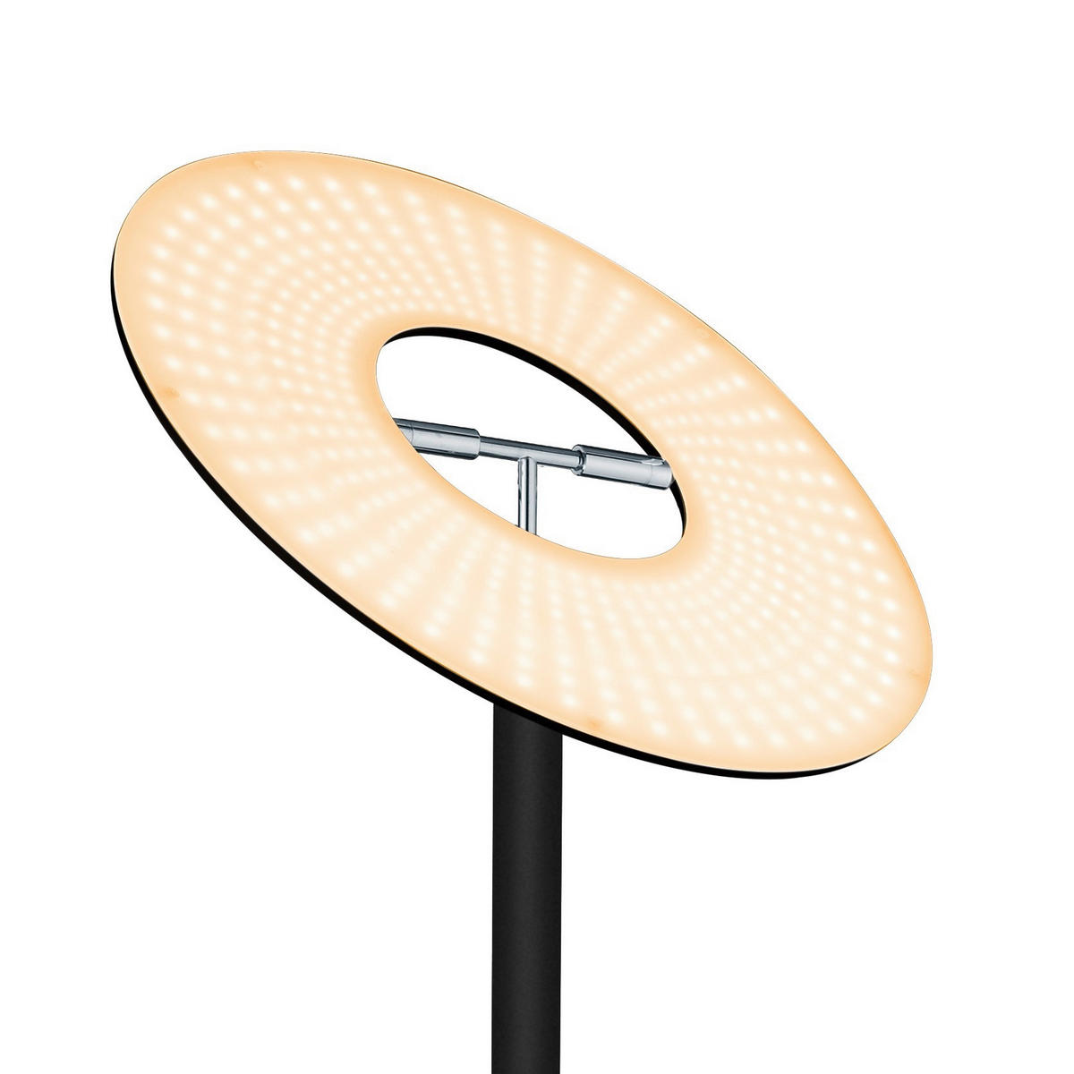 LED-STEHLEUCHTE 45/185 cm    - Schwarz, Design, Metall (45/185cm) - Hell