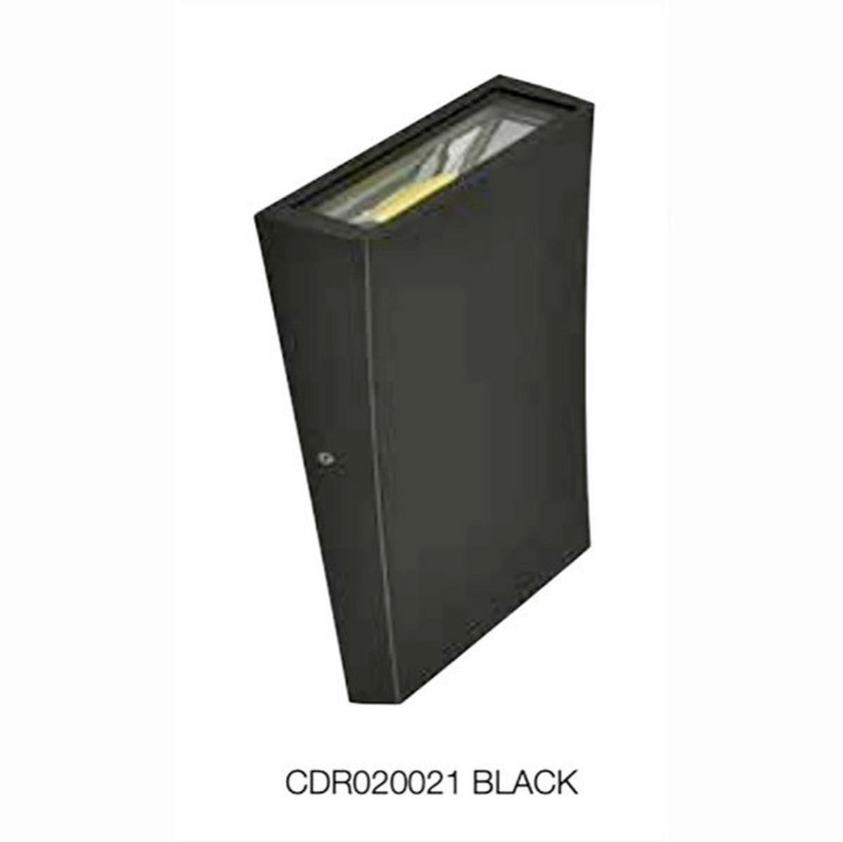 ZUNANJA STENSKA SVETILKA     12,60/4,30/18 cm          - črna, Design, kovina (12,60/4,30/18cm)