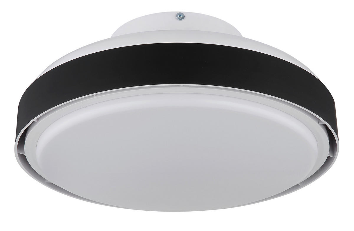 DECKENVENTILATOR  45/20 cm    - Weiss/Opal, Basics, Kunststoff (45/20cm) - Globo