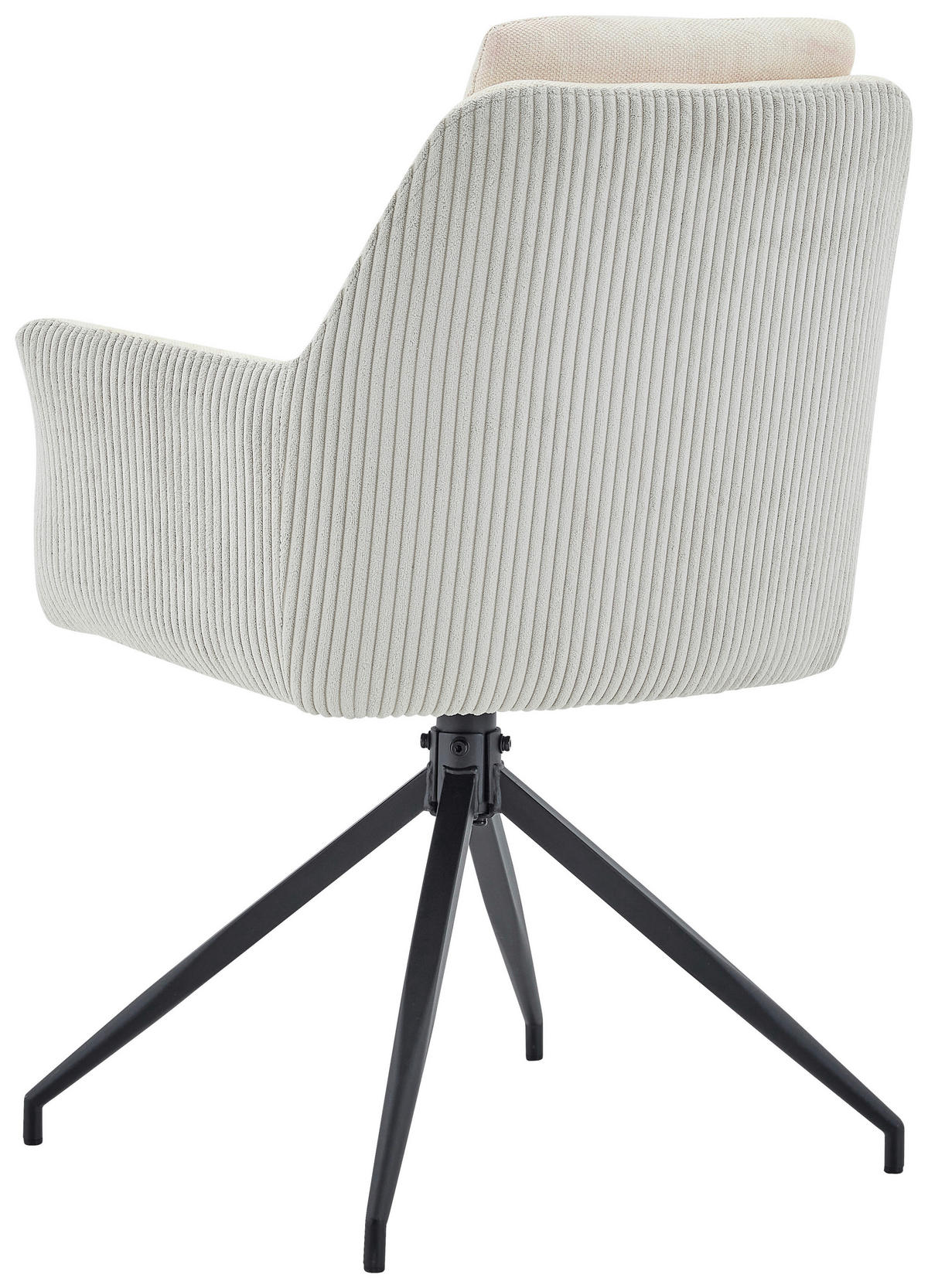 ARMLEHNSTUHL   Samt, Webstoff  - Beige/Schwarz, MODERN, Holz/Textil (61/93/61cm) - Livetastic