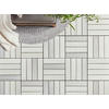 TERRASSENFLIESE Weiß 11 Stück  - Weiß, Basics, Holzwerkstoff/Kunststoff (30/30/2,4cm) - Ambia Garden