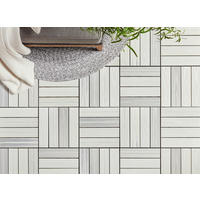 TERRASSENFLIESE 11 Stück  - Weiß, Basics, Holzwerkstoff/Kunststoff (30/30/2,4cm) - Ambia Garden