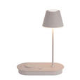LED-TISCHLEUCHTE 25/12/33 cm   - Grau, Design, Kunststoff/Metall (25/12/33cm) - Novel