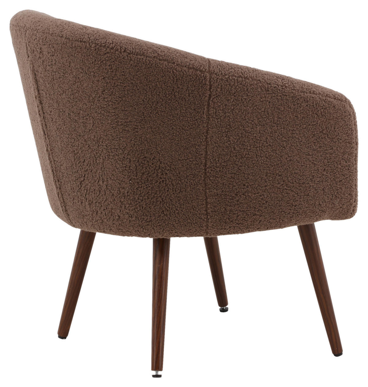 SESSEL in Teddystoff Braun  - Braun, Design, Textil/Metall (68/75/63cm) - Livetastic