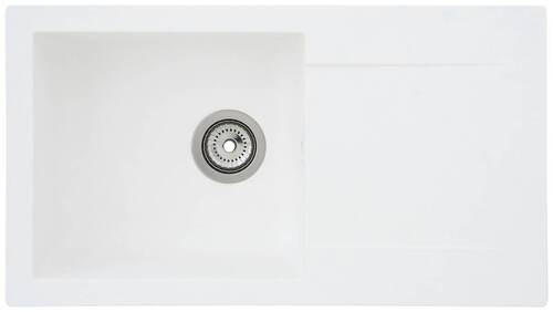 DISKHO 1712DENVER78X44W  - vit, Trend, glas/plast (78/17/43,5cm) - Respekta