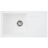 SPÜLE 1712DENVER78X44W  - Weiß, Trend, Glas/Kunststoff (78/17/43,5cm) - Respekta