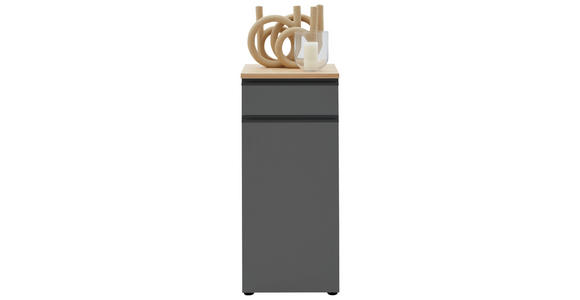 KOMMODE in 45/102/41 cm - Schwarz/Grau, Design, Holz/Holzwerkstoff (45/102/41cm) - Dieter Knoll
