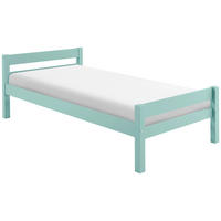BETT 90/200 cm  in Türkis  - Taupe/Türkis, LIFESTYLE, Holz (90/200cm) - P & B