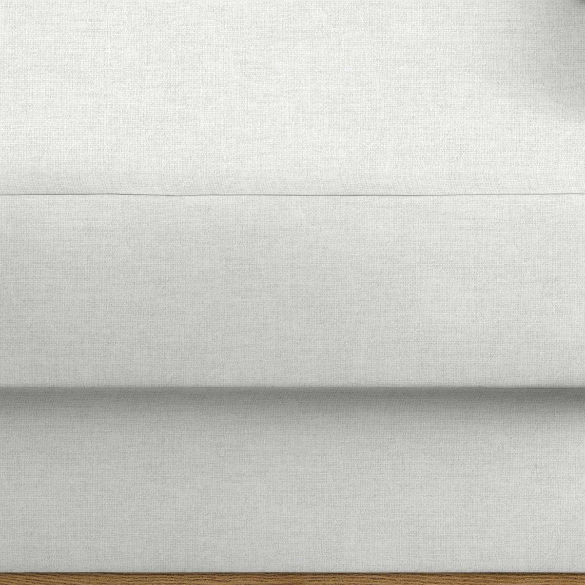 ECKSOFA Chenille Creme  - Creme/Schwarz, Konventionell, Holz/Textil (167/87/234cm) - MID.YOU