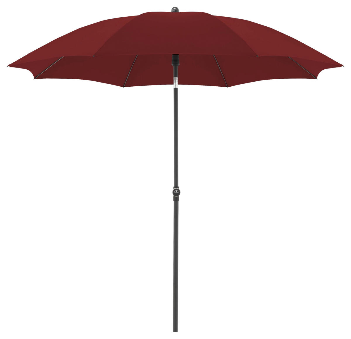 NAPERNYŐ  210/210 cm  - fekete/bordó, Design, textil/fém (210/210cm) - Doppler