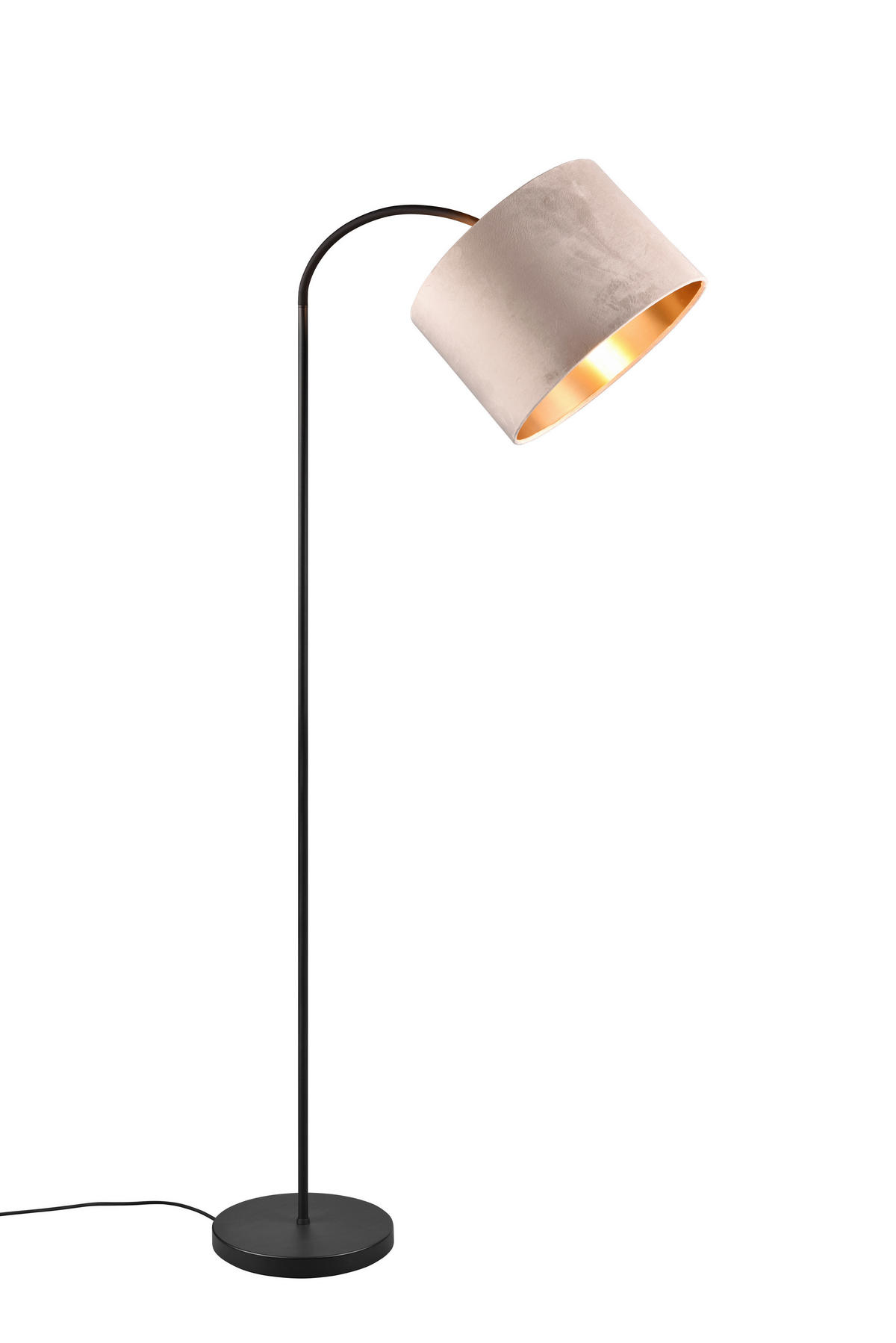 STEHLEUCHTE 35/156 cm    - Beige/Goldfarben, KONVENTIONELL, Textil/Metall (35/156cm) - Trio Leuchten