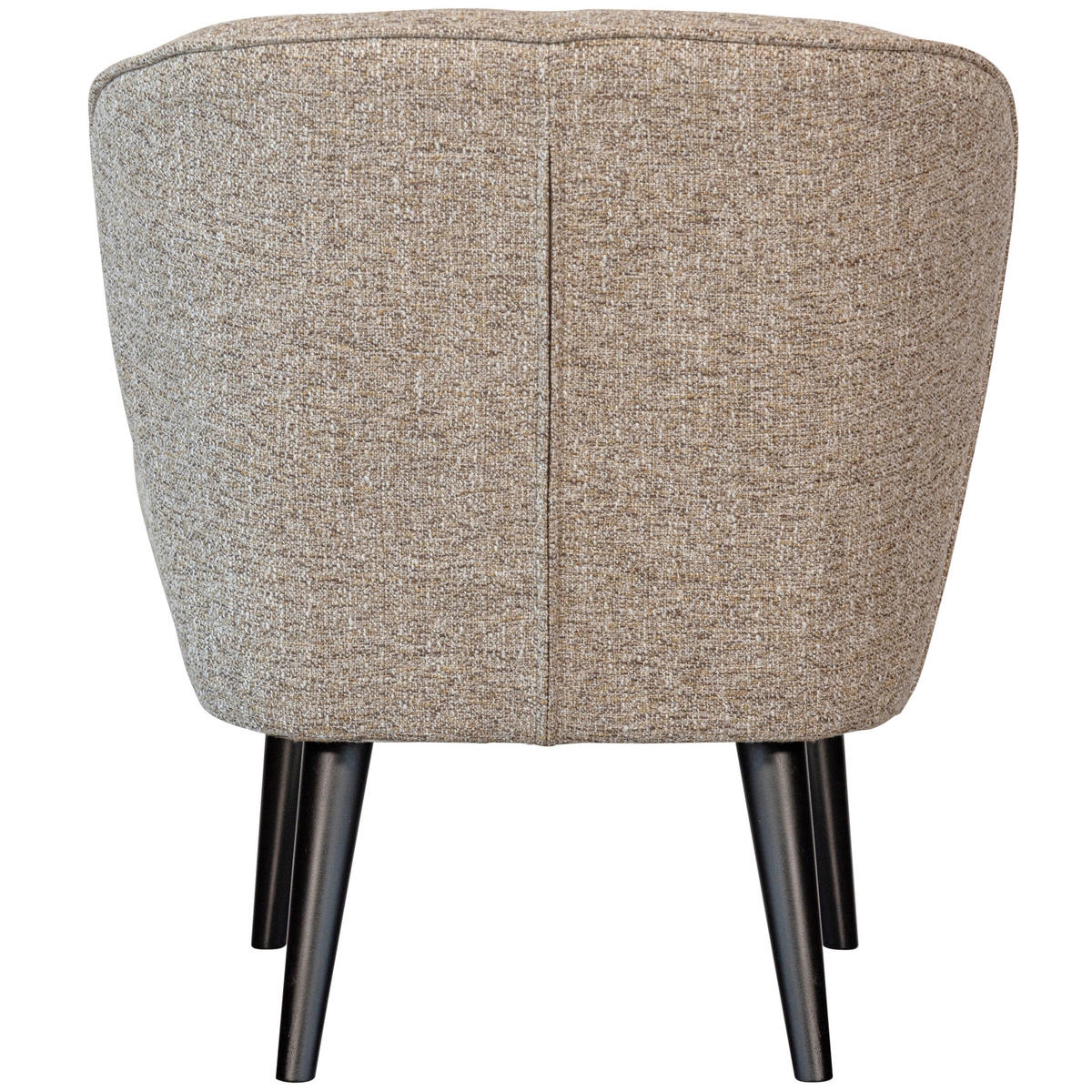 SESSEL in Webstoff Naturfarben  - Schwarz/Naturfarben, Design, Holz/Textil (59/71/70cm) - Livetastic