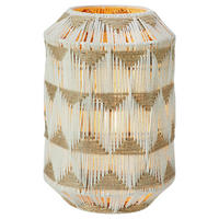 TISCHLEUCHTE - Beige/Multicolor, Basics, Textil/Metall (24/35cm) - Markslöjd