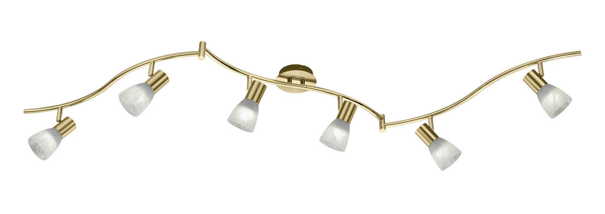 LED-STRAHLER - Messingfarben, Lifestyle, Glas/Metall (180cm) - Trio Leuchten