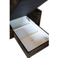 ECKSOFA  in Flachgewebe Dunkelbraun  - Dunkelbraun/Schwarz, KONVENTIONELL, Textil/Metall (252/162cm) - Carryhome