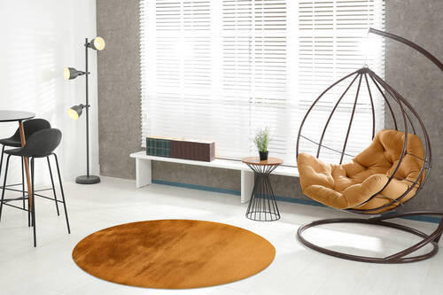 TEPIH  120 cm  boje jantara  Heaven  - boje jantara, Basics, tekstil/plastika (120cm)