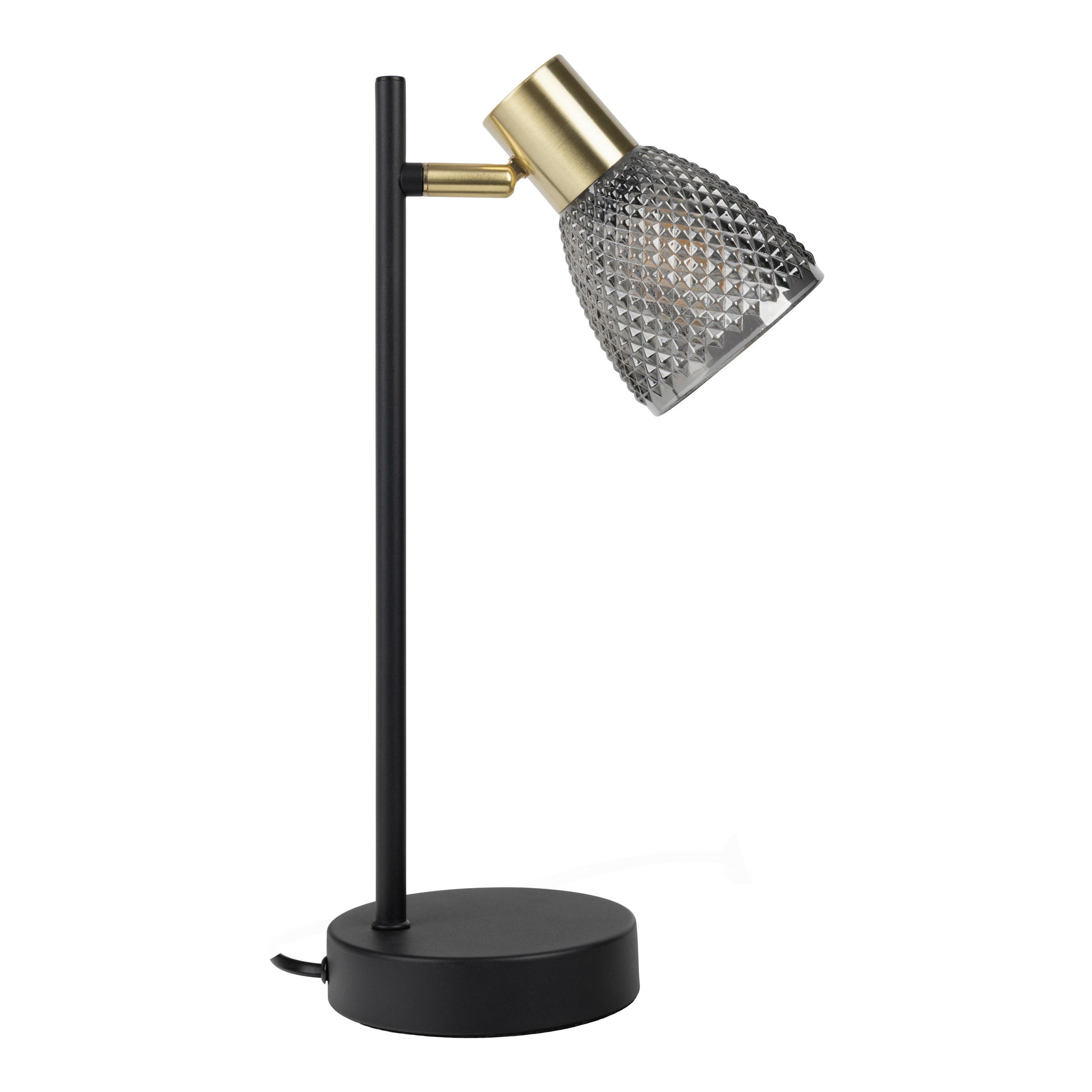 TISCHLEUCHTE LINDITA 12/35,5 cm  - Schwarz, LIFESTYLE, Glas/Metall (12/35,5cm) - Näve