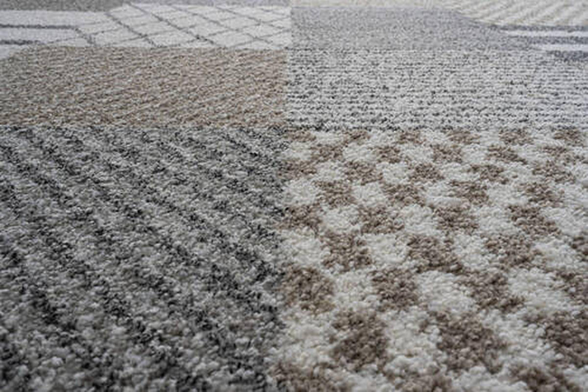 WEBTEPPICH 80/150 cm Mehari Creme, Grau, Dunkelgrau  - Dunkelgrau/Creme, KONVENTIONELL, Kunststoff/Textil (80/150cm) - Novel