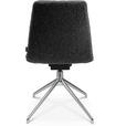STUHL  in Aluminium Flachgewebe Metall, Textil  - Alufarben/Grau, Design, Textil/Metall (46/81,5-84,5/55cm) - Johann Jakob