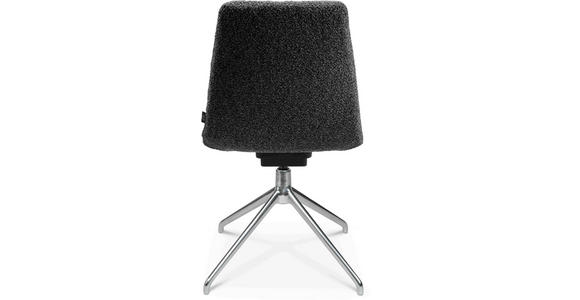 STUHL in Aluminium Flachgewebe Metall, Textil - Alufarben/Grau, Design, Textil/Metall (46/81,5-84,5/55cm) - Johann Jakob