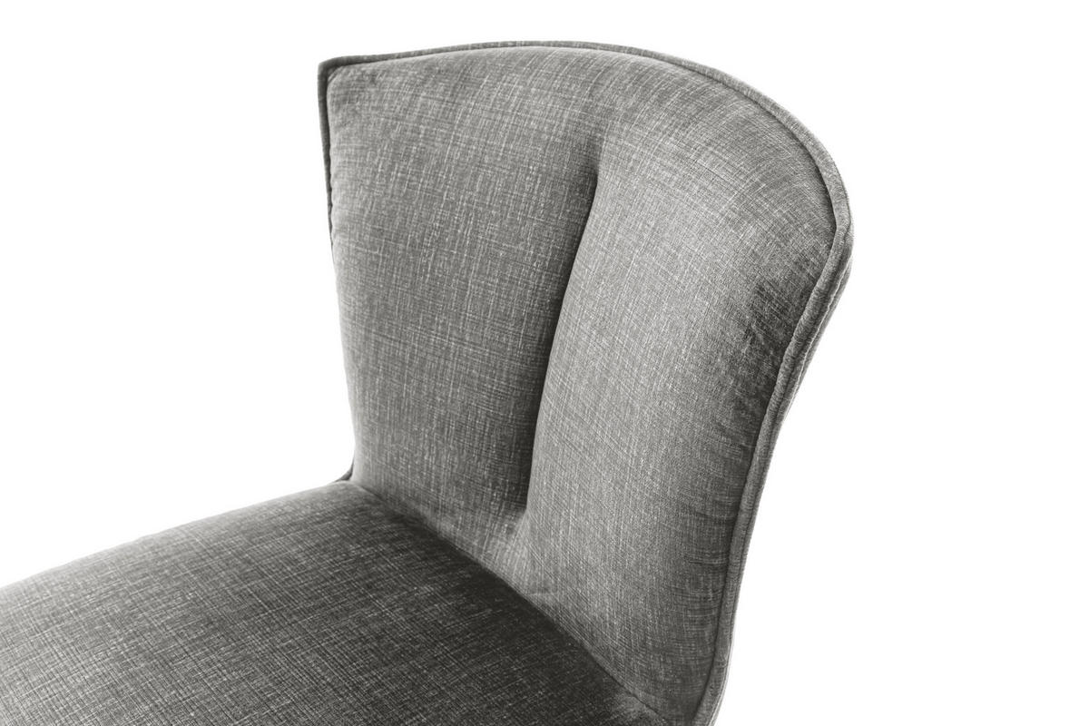 STUHL  in Stahl Velours Metall, Textil  - Anthrazit/Schwarz, Design, Textil/Metall (53/88/62cm) - Novel