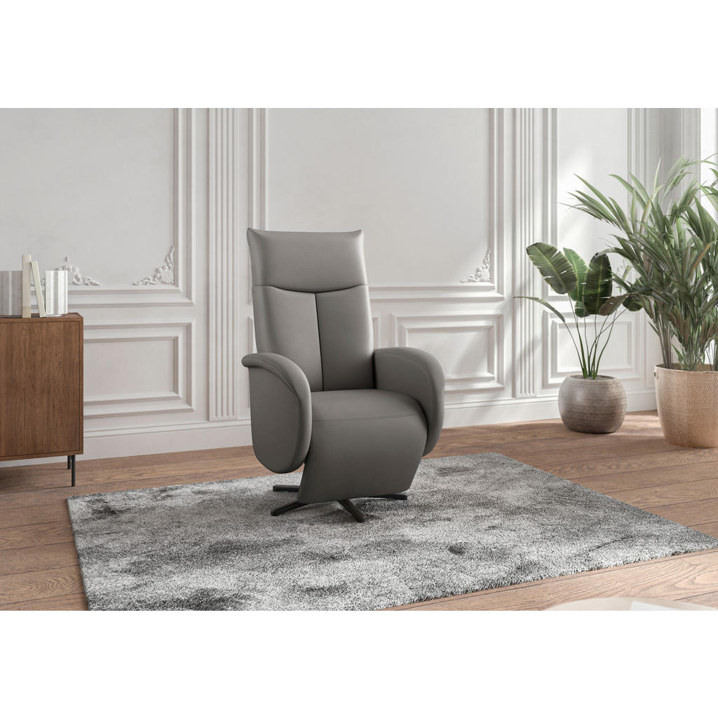 Sit & More RELAXAČNÉ KRESLO, koža, mokka