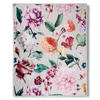 PLAID Fiori 130/160 cm  - Ecru/Apfelbaumfarben, Design, Textil (130/160cm)