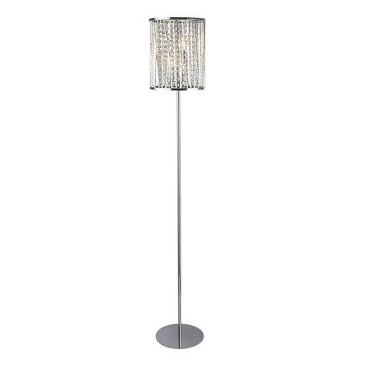 GOLVLAMPA Elise  25/152 cm   - klar/kromfärg, Lifestyle, metall/glas (25/152cm)