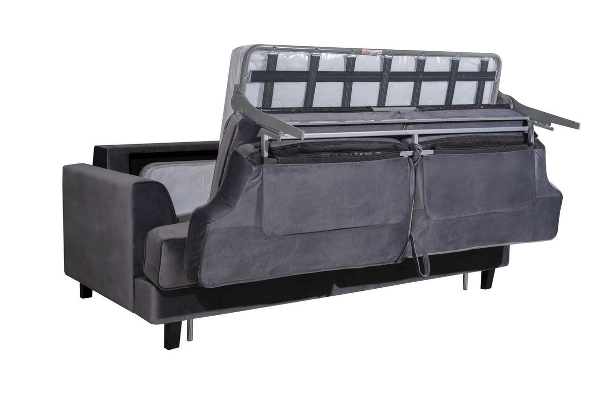 DVOSED , siva  - siva/crna, Moderno, drvo/metal (205/100/90cm) - Hom`in
