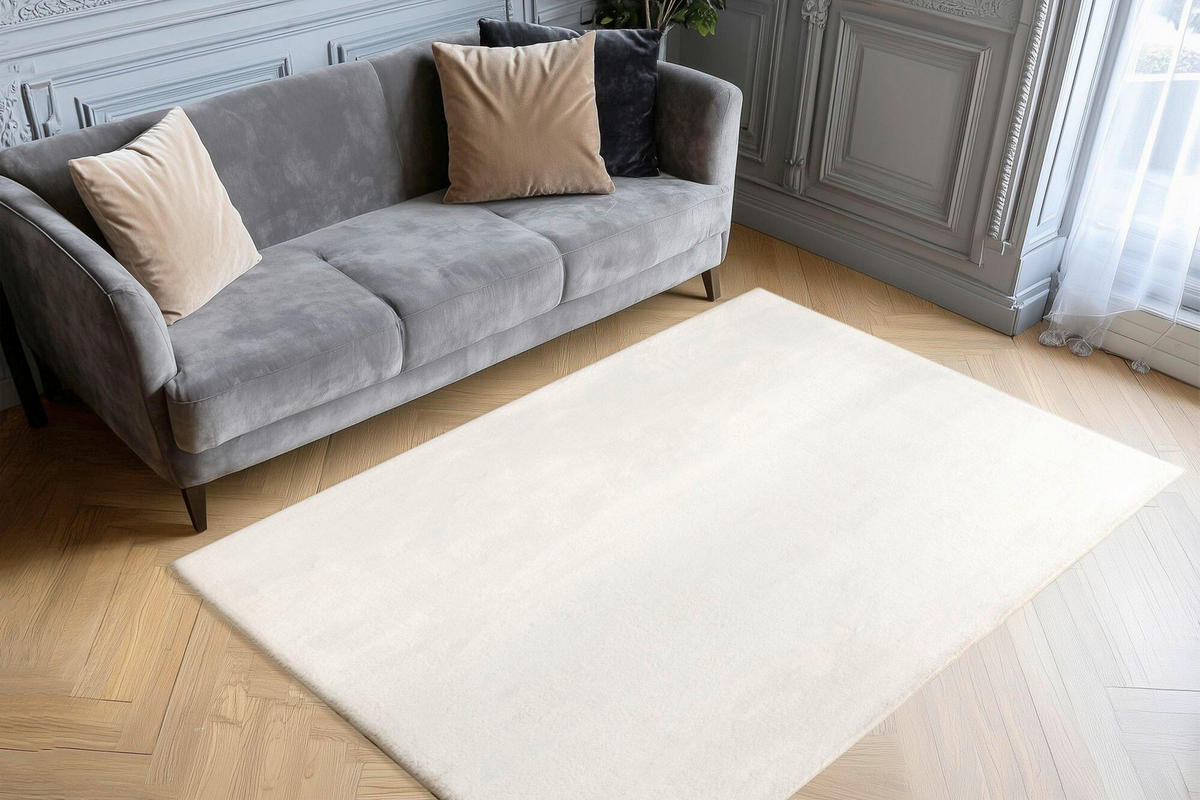 HOCHFLORTEPPICH 80/150 cm Weiß rechteckig  - Weiß, Basics, Textil (80/150cm) - Kayoom