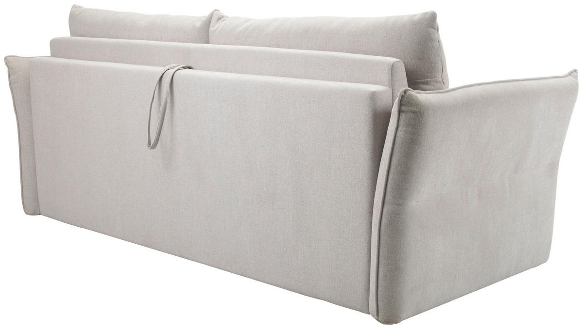 SCHLAFSOFA Webstoff Beige  - Beige/Schwarz, KONVENTIONELL, Kunststoff/Textil (220/89/104cm) - Carryhome