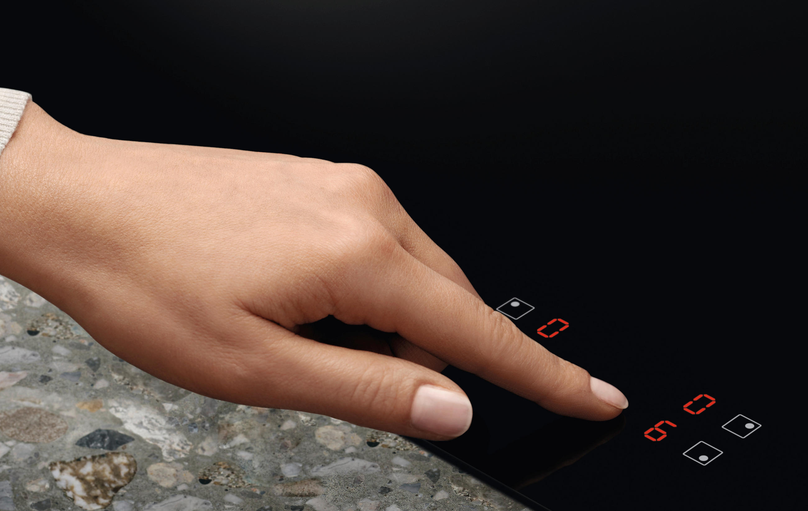 Thumbnail - Electrolux Induktionskochfeld, Schwarz, Glas, 59.0x4.8x52.0 cm, Kindersicherung, Hauptschalter, Restwärmeanzeige je Koch...