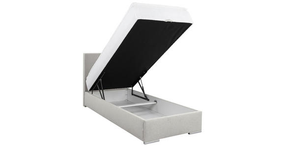 BOXBETT 90/200 cm  in Ecru  - Chromfarben/Ecru, KONVENTIONELL, Kunststoff/Textil (90/200cm) - Carryhome