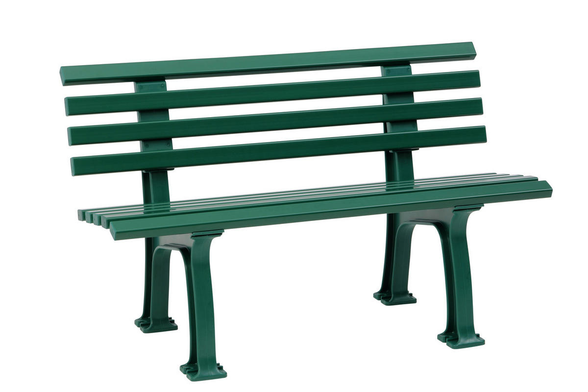 GARTENBANK 120/74/54 cm   - Grün, Basics, Kunststoff (120/74/54cm) - Modante