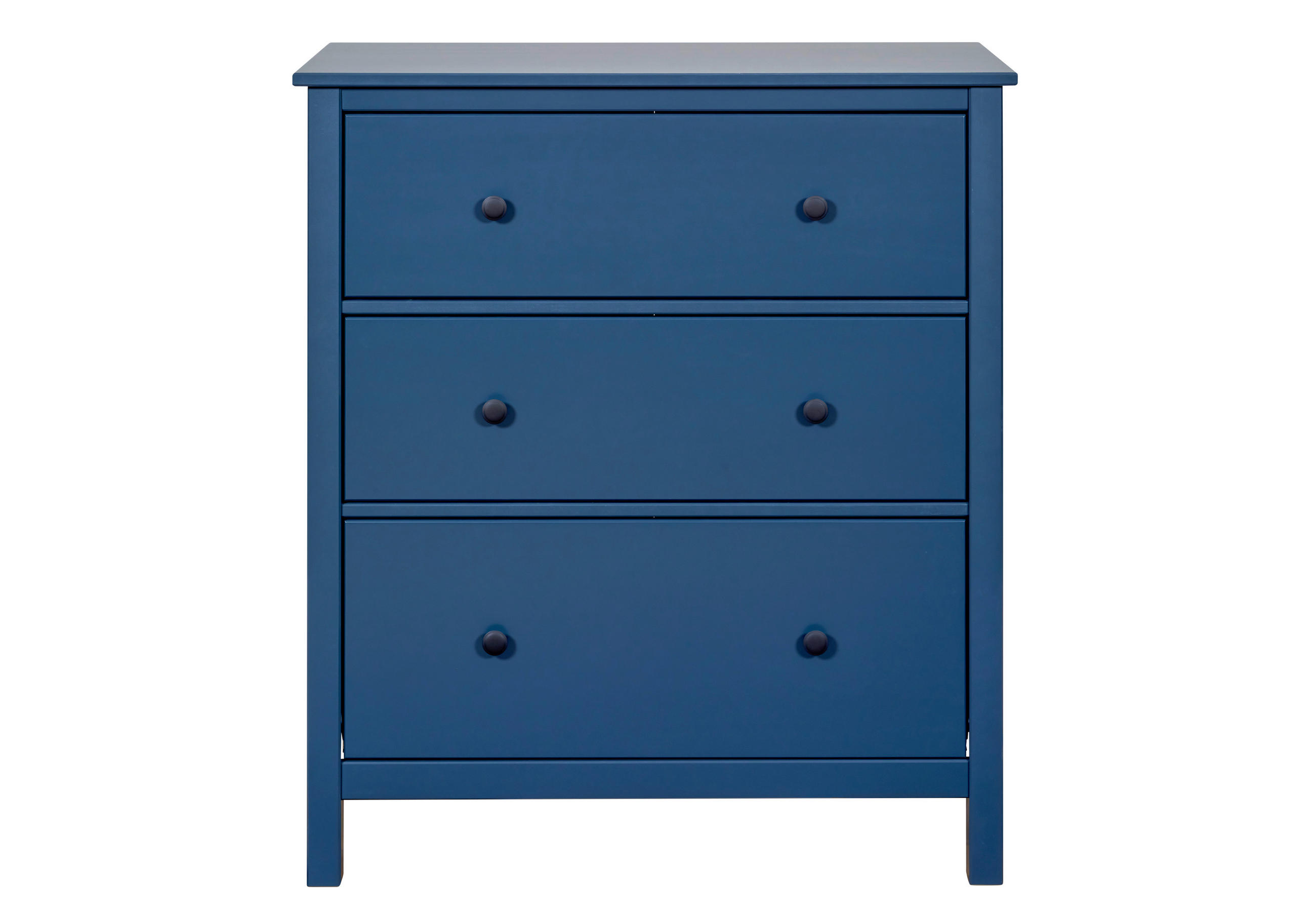 KOMODA  85/96/40 cm  plava  - crna/plava, Dizajnerski, metal/drvo (85/96/40cm)