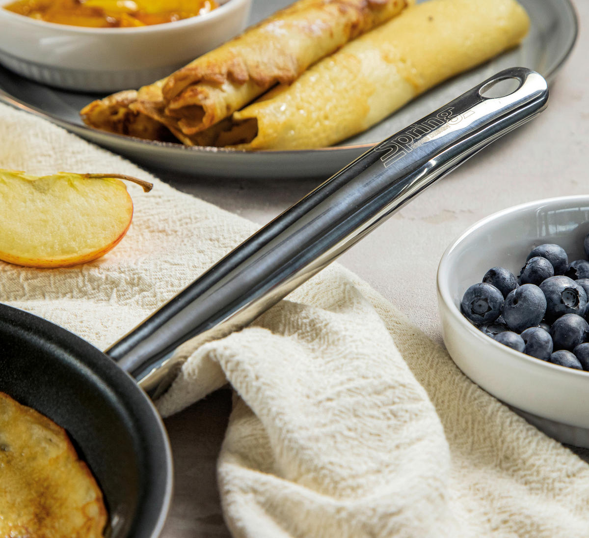 BRATPFANNE VULCANO ILAG®-Antihaftbeschichtung  - Silberfarben, Basics, Metall (28/4,4cm) - Spring