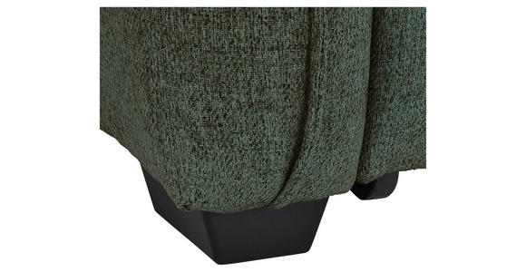 ECKSOFA Dunkelgrün Flachgewebe - Dunkelgrün/Schwarz, MODERN, Kunststoff/Textil (182/237cm) - Carryhome