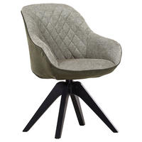 Scaun Cu Brațe din lemn, textil, verde, negru,  - verde/negru, Lifestyle, lemn/textil (60/83/65cm) - Landscape