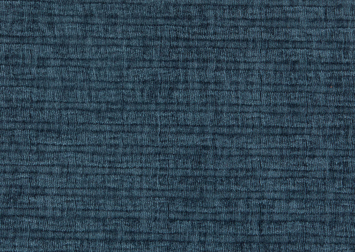 ECKSOFA in Chenille Dunkelblau  284/205 cm  - Schwarz/Dunkelblau, Design, Kunststoff/Textil (284/205cm) - Xora