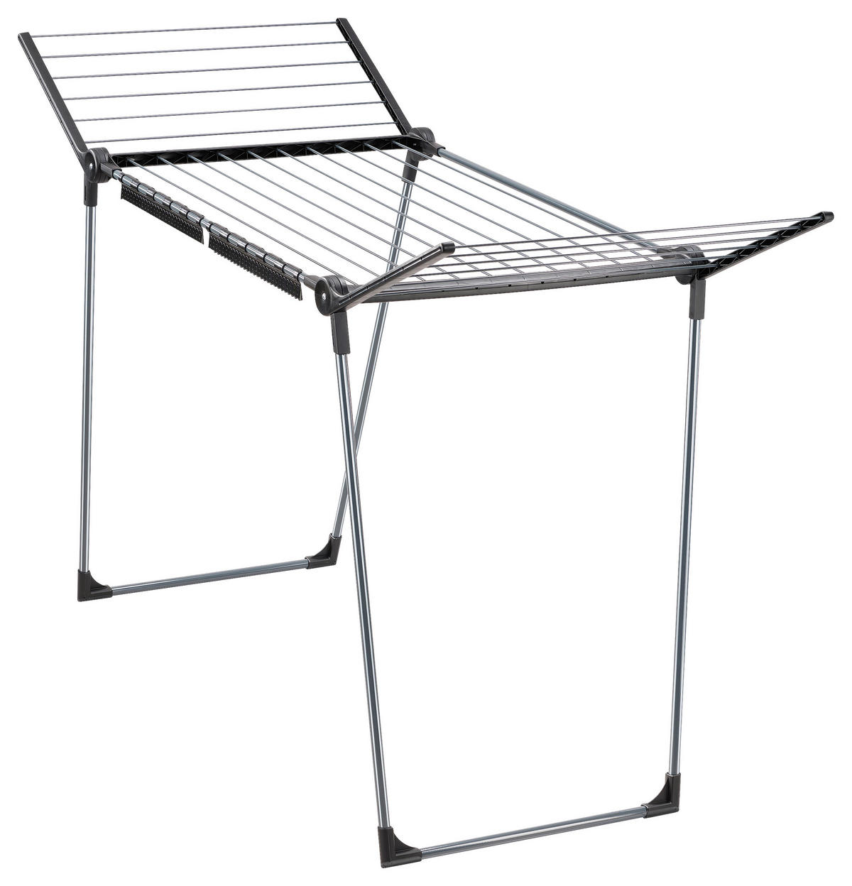 STANDTROCKNER Pegasus 180 Solid Black  - Anthrazit/Schwarz, Basics, Kunststoff/Metall (157 /87/66cm) - Leifheit