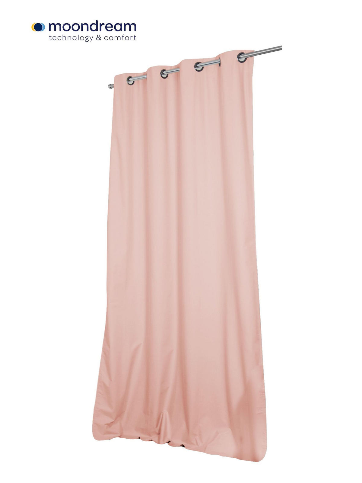 VERDUNKELUNGSVORHANG - Altrosa, Basics, Textil (135/250cm)