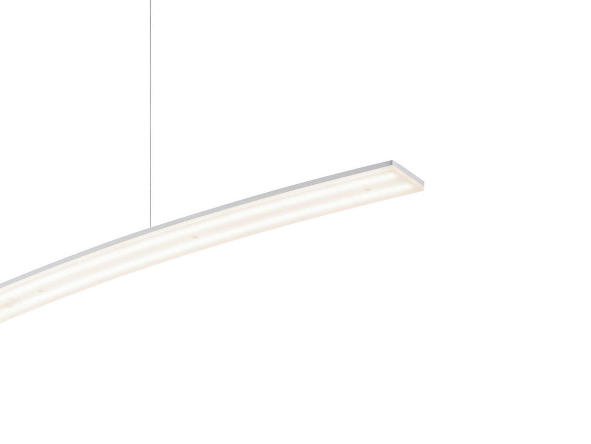 LED-HÄNGELEUCHTE 100/5/150 cm   - Alufarben, MODERN, Metall (100/5/150cm) - Hell